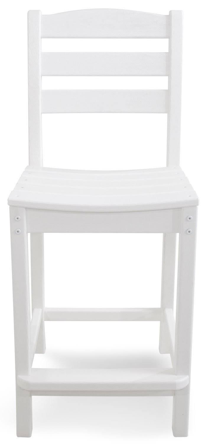 White Counter Side Chair E454