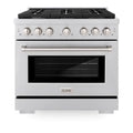 36 Gas Range with Convection Oven and 6 Brass Burners in Stainless Steel G82418