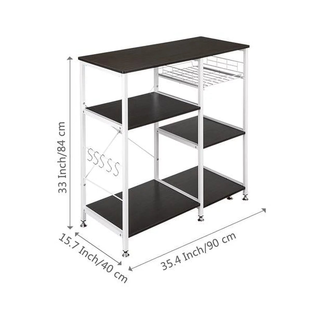 35.5" 3-Tier Kitchen Baker's Rack Dark Brown L3619