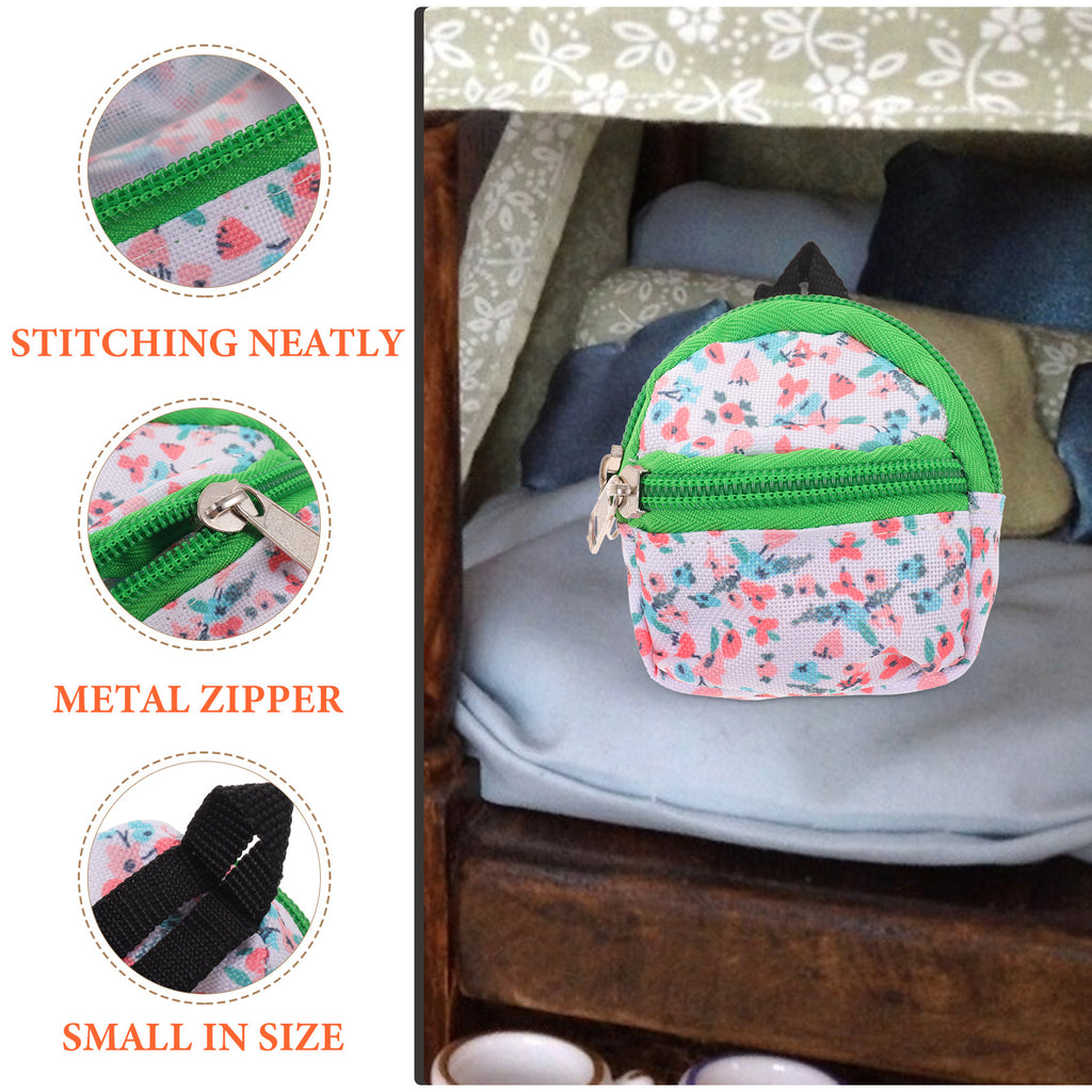 Mini House Ornament Photography Props Backpack O4238