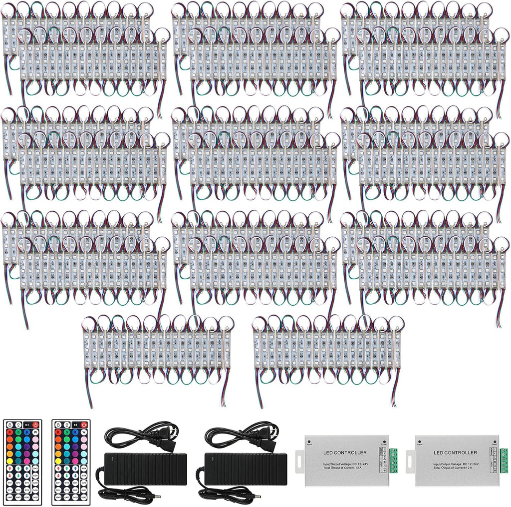 LED Storefront Lights 400pcs RGB with Remote Controller Waterproof Strip Lights T33657