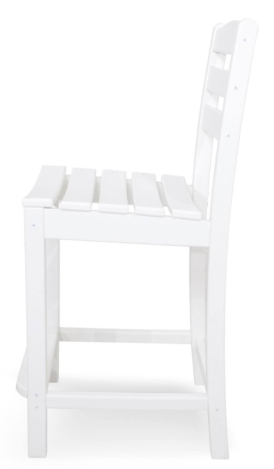 White Counter Side Chair E454