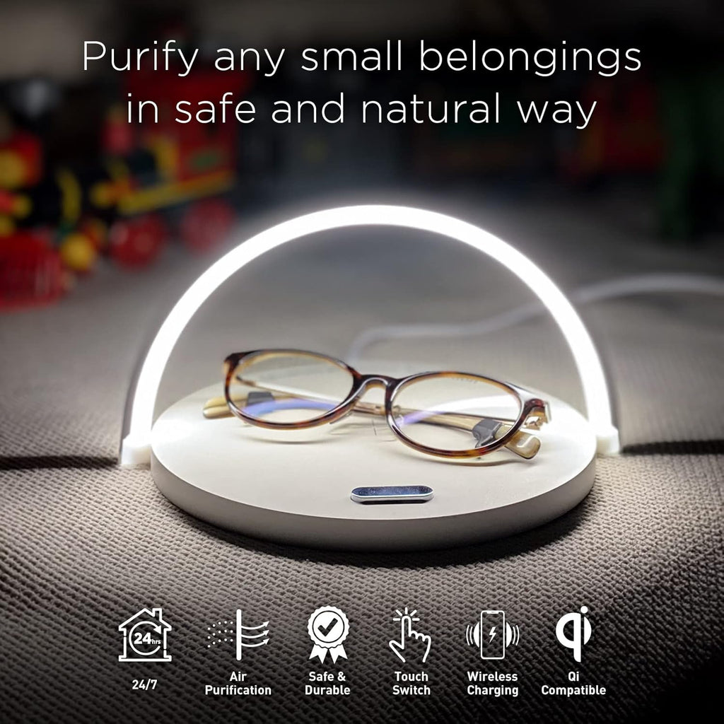 TiO2 Multifunctional Desk Lamp with Wireless Charger, Modern LED Lamp V626589