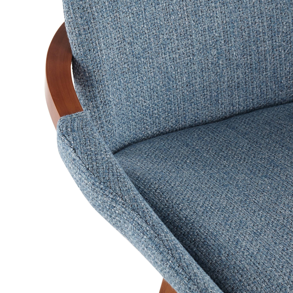 Blue Noise Fabric Counter Stool N91249