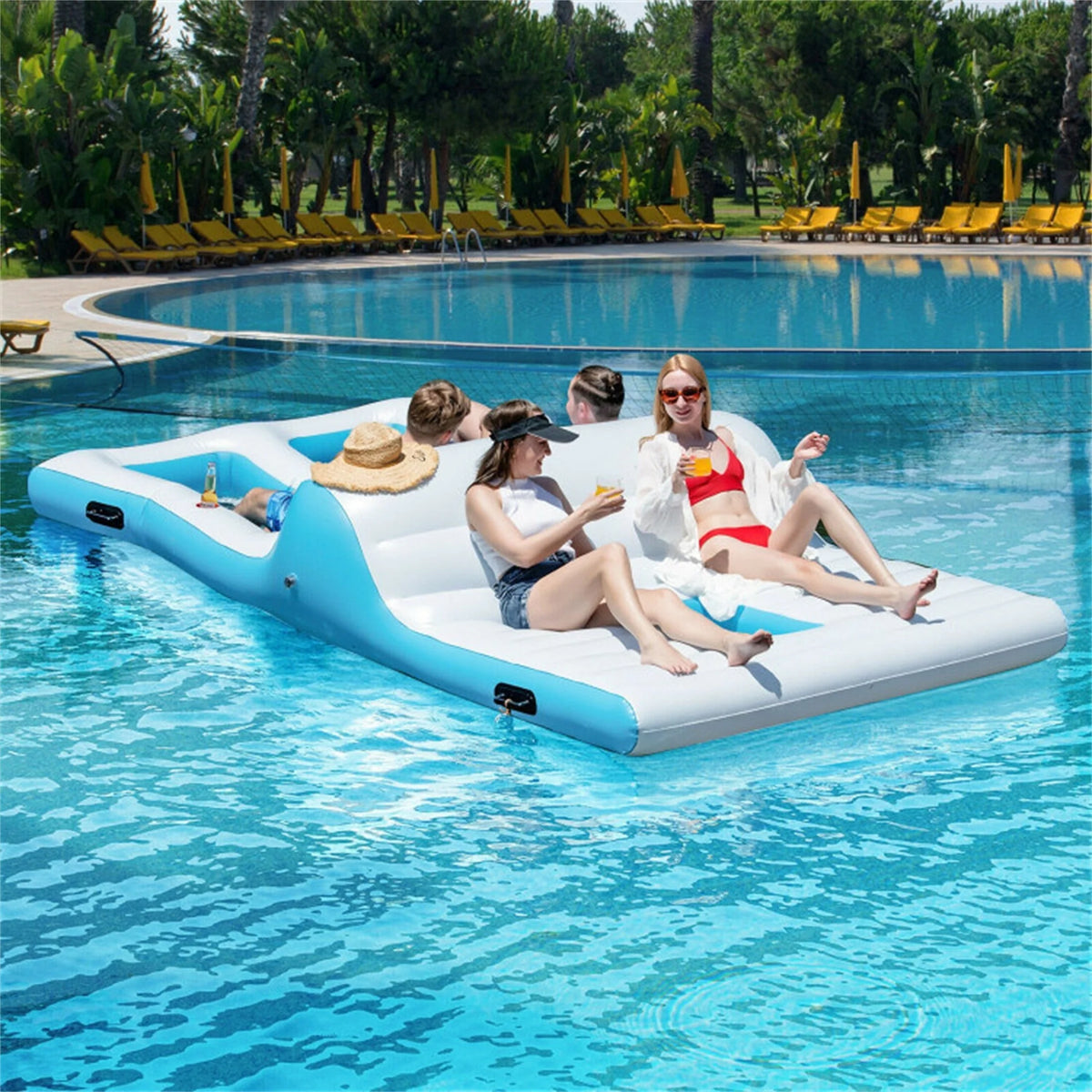 Floating 4 Person Inflatable Lounge Raft M163