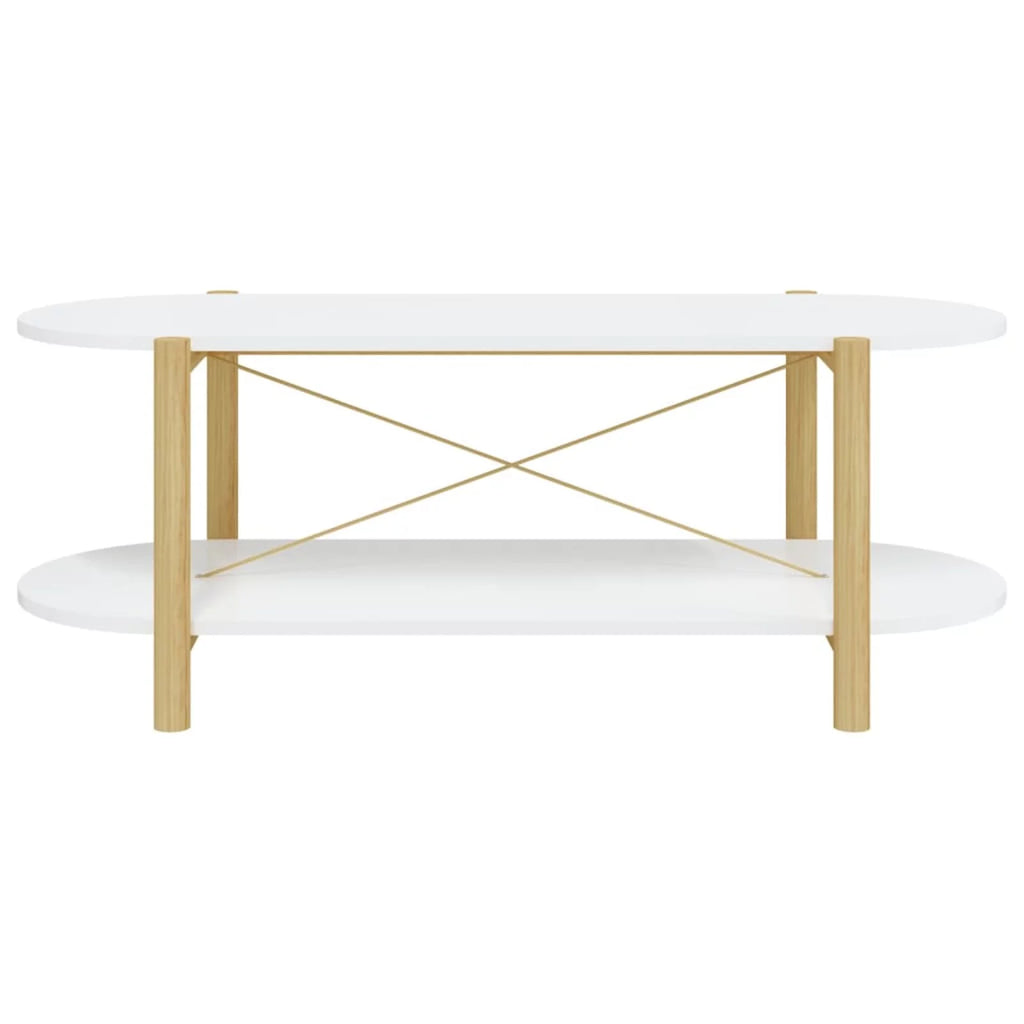 White Engineered Wood Coffee Table Y6794