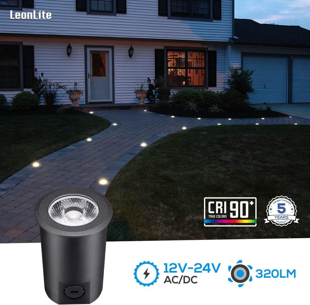 Black 7W LED Well Light, Pack of 6 H449661