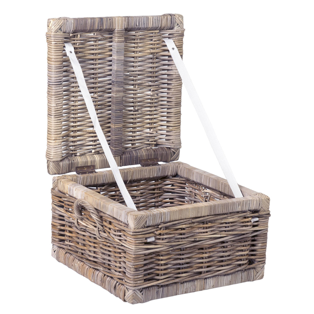 Brown Rattan Square Storage Trunk L971398