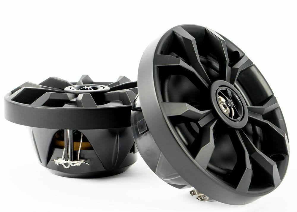 Pair of 6.5 2-Way 400W Black Marine Coaxial Speakers G235