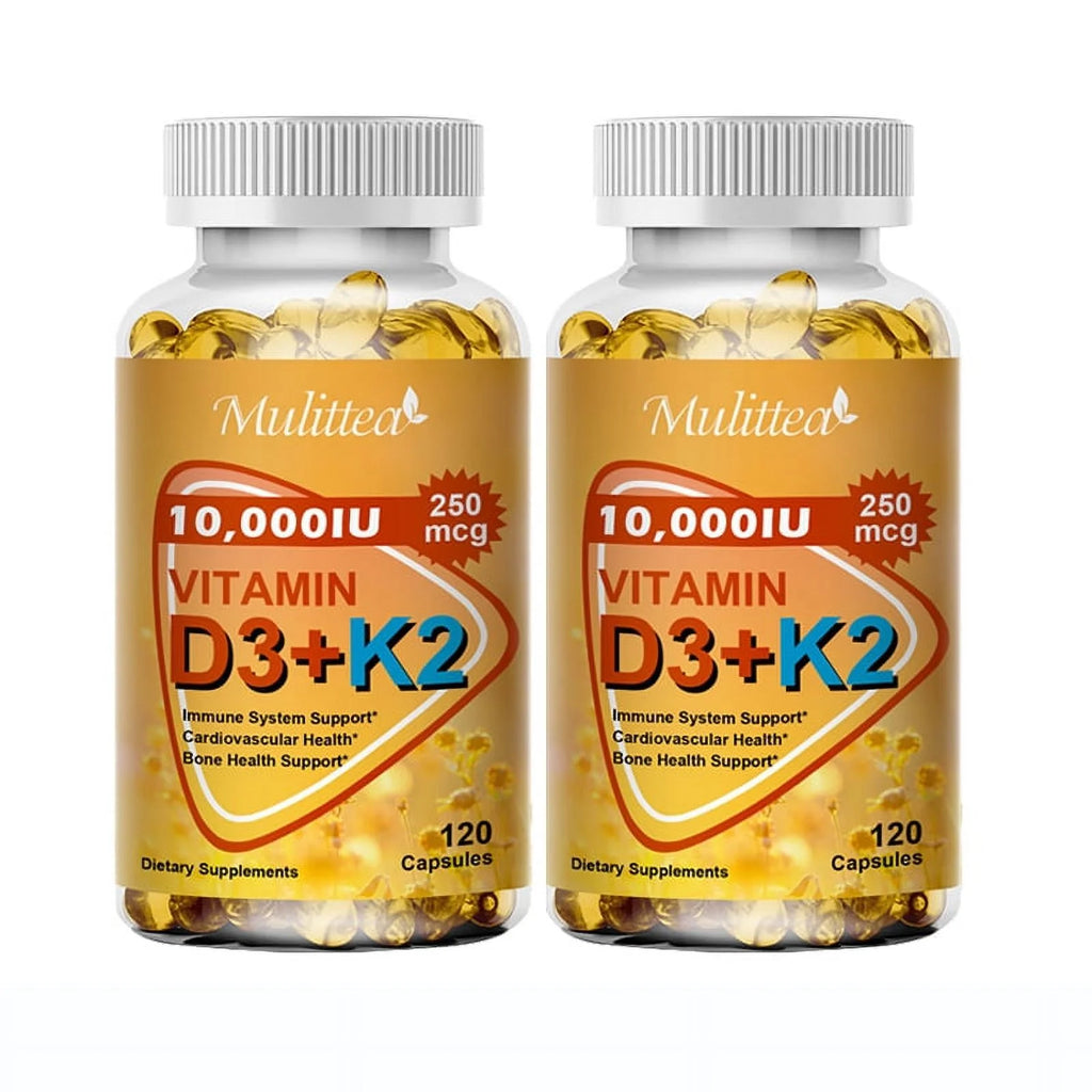 Vitamin K2 (MK7) with D3 10,000 IU 120 Capsules Pack of 2 A861