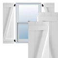16-1/8x22 x 51x22 PVC Board and Batten Shutters, Unfinished (Per Pair) I198674