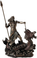 Cold Cast Bronze Hippocampus Statue X885402