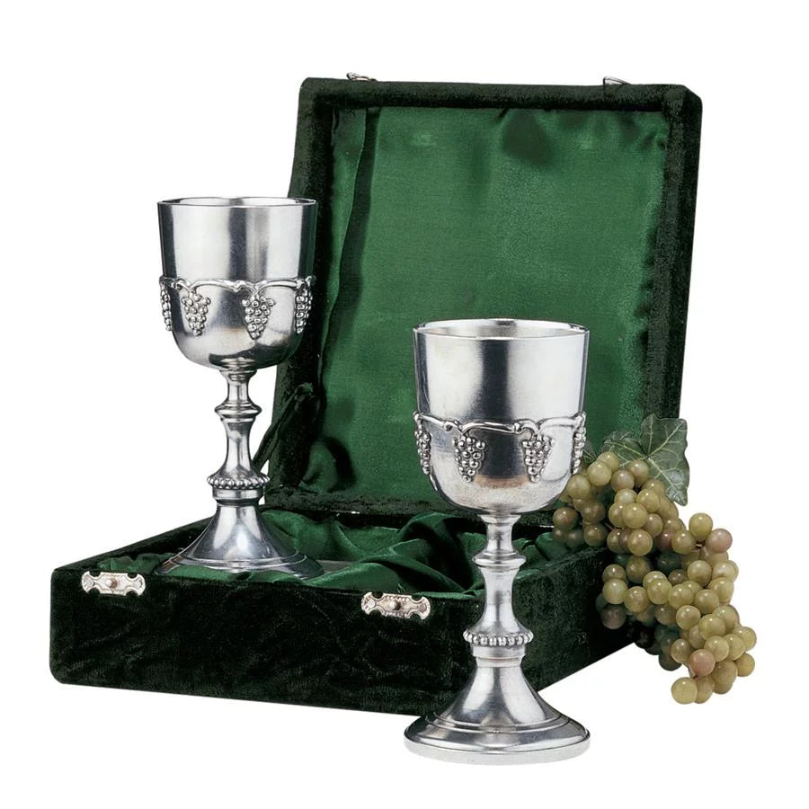 Pewter Goblets Set of Two J95063