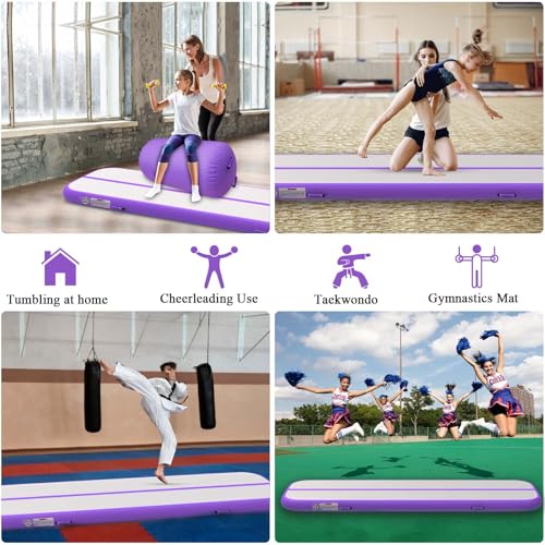 Tumble Track Gymnastics Mat 20ft 4/8 Inch Thick with Electric Pump P276623