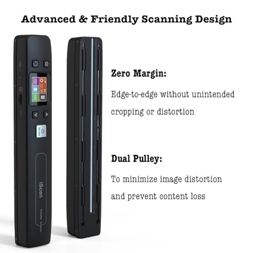 Portable Wireless Color Photo Scanner, 1050DPI, 16GB Card, Built-in Wi-Fi K723