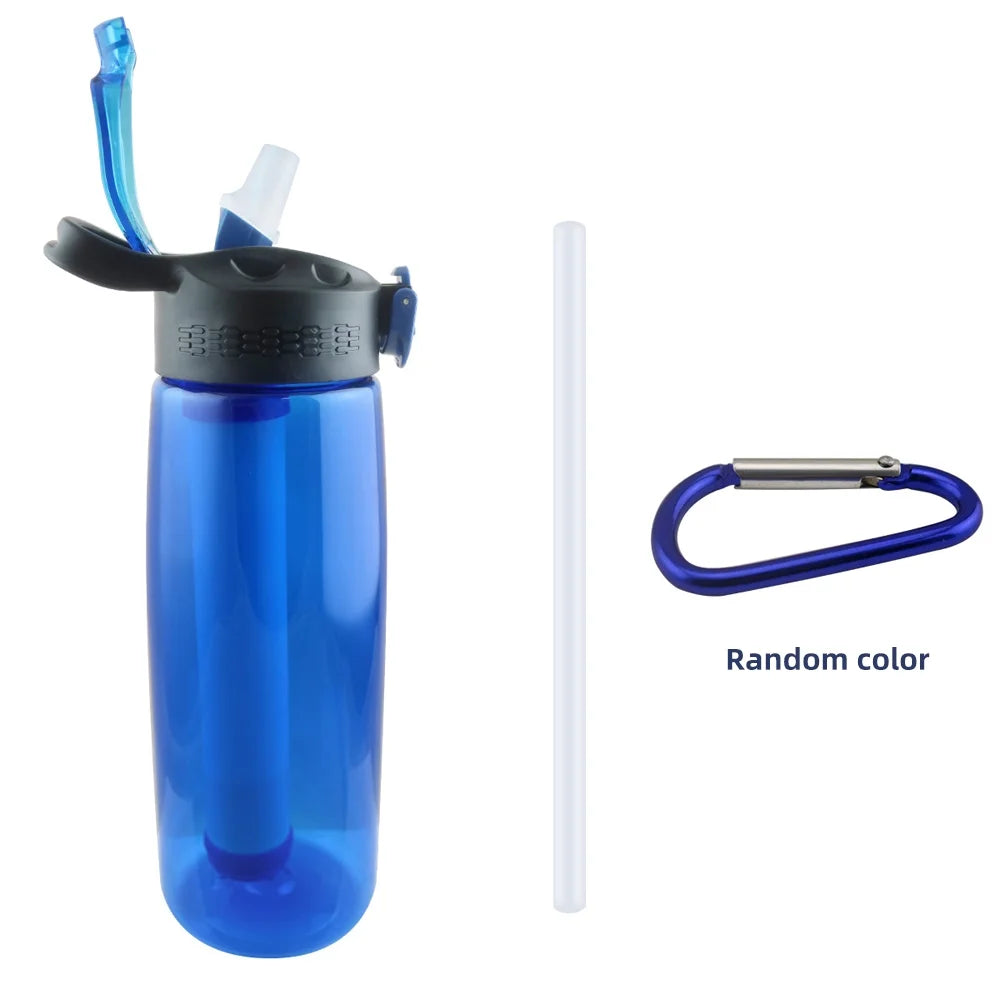 Blue Tritan Water Bottle with Filter Lockable Lid P900