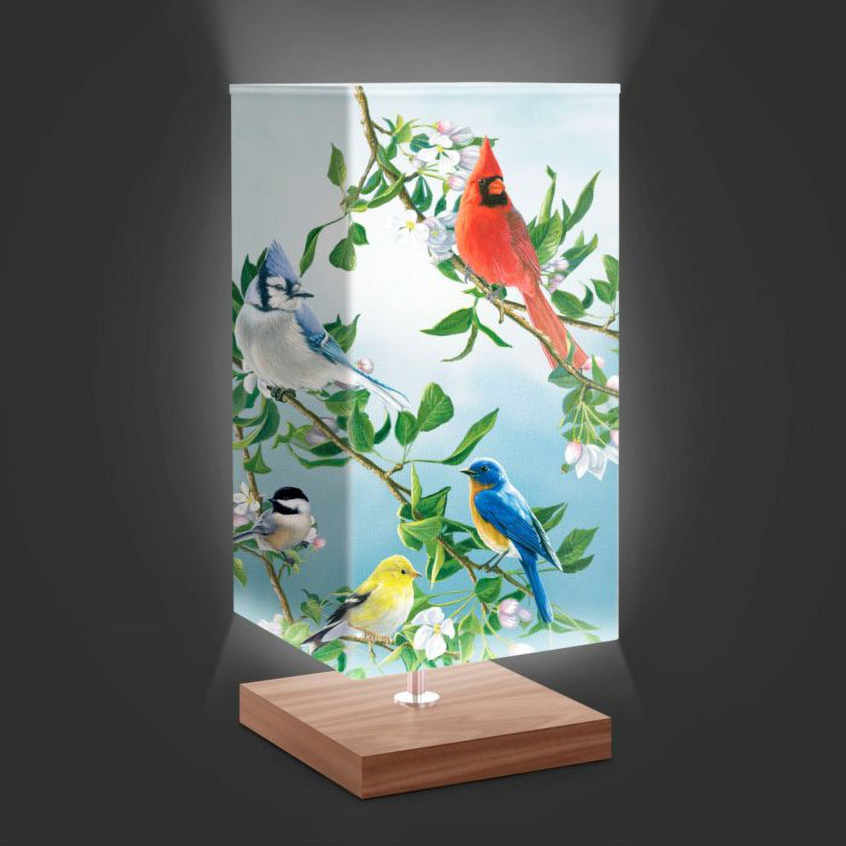 Treetop Friends Songbird Art Table Lamp 14.5-inches X2893