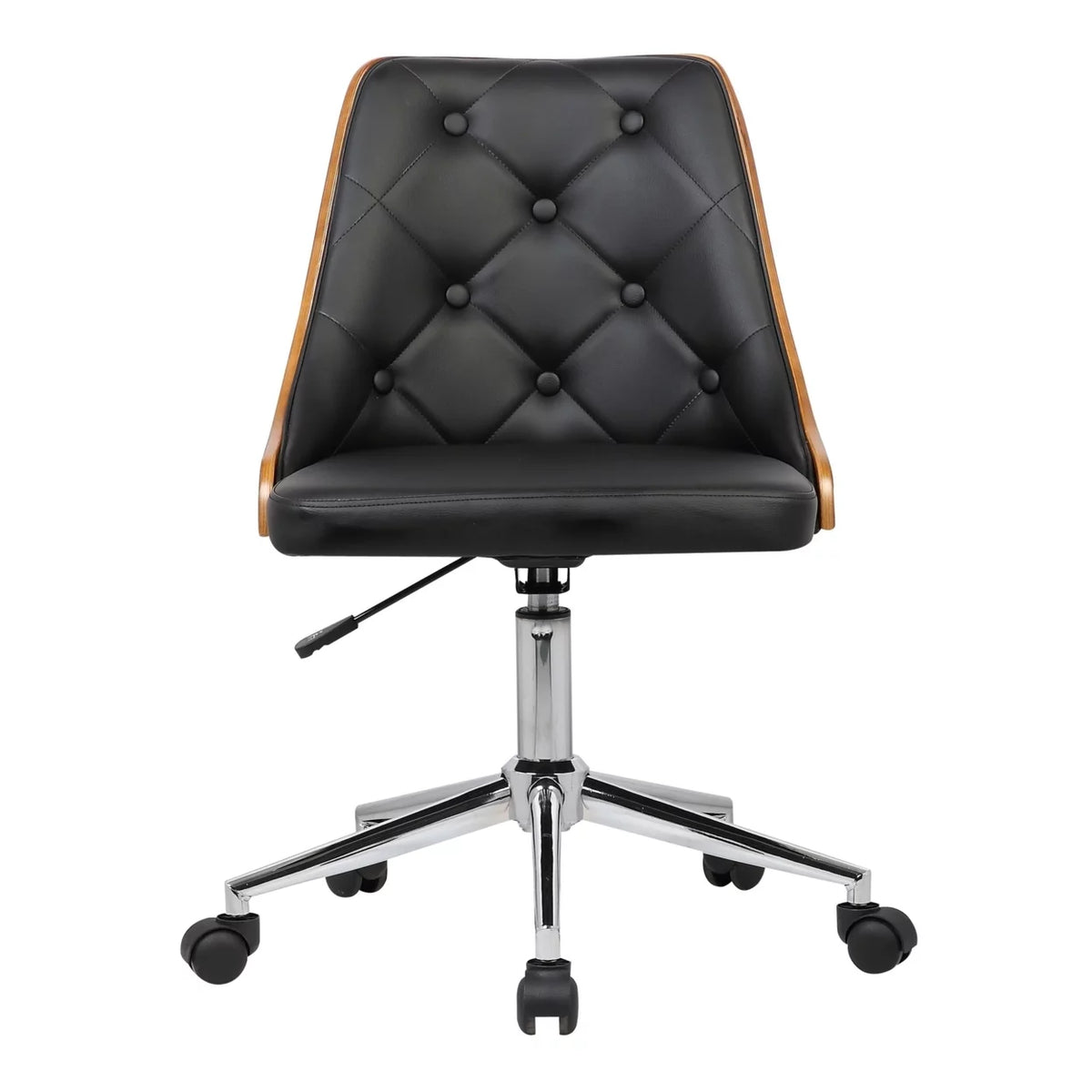 Brown and Black Adjustable Tufted Office Chair O708