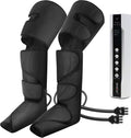 Leg Air Compression Massager with Portable Handheld Controller, 3 Modes & 3 Intensities (Black) U4213