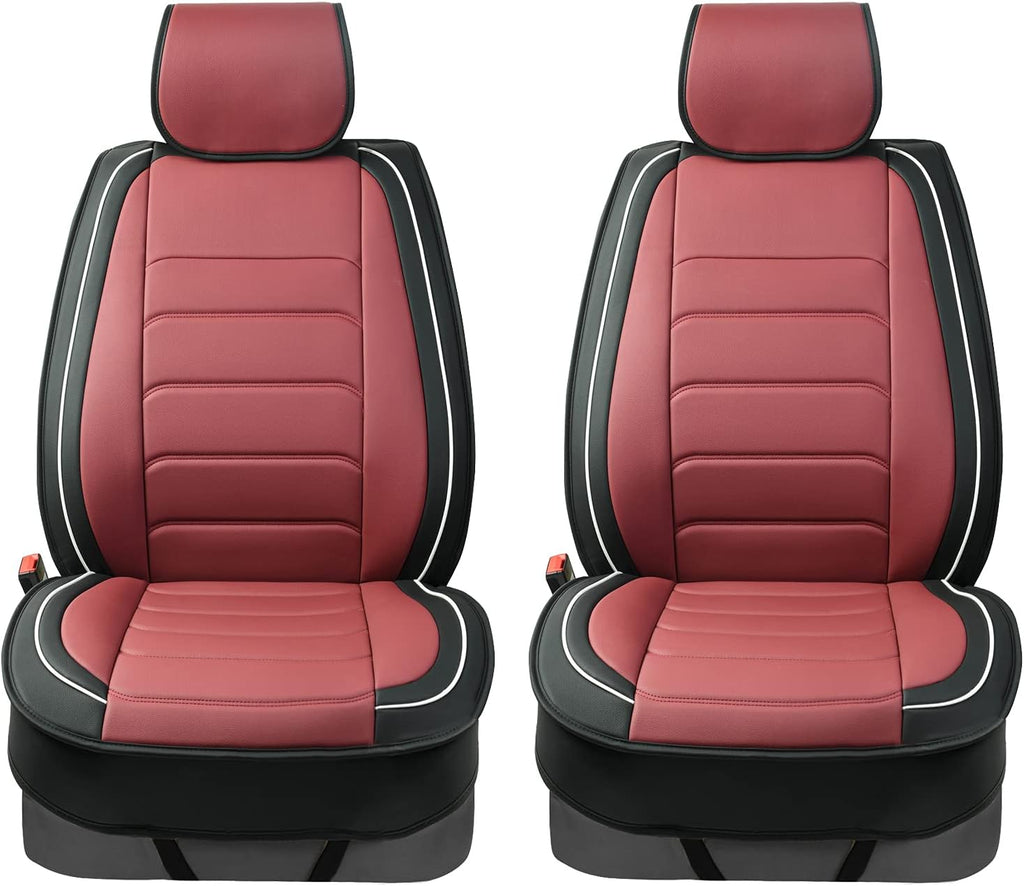 Black Leather Car Seat Covers Y6669