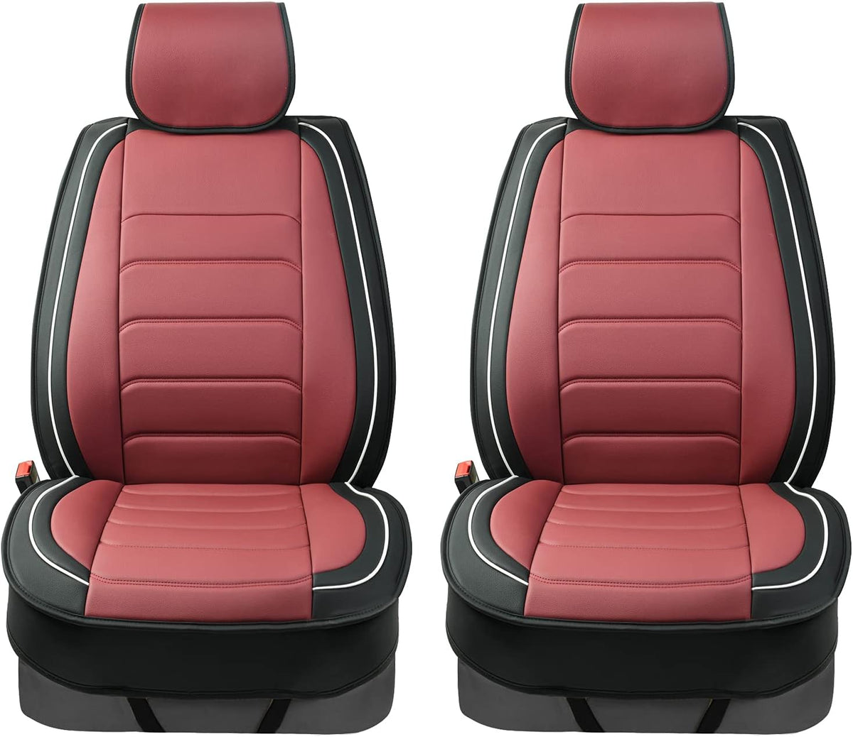Black Leather Car Seat Covers Y6669