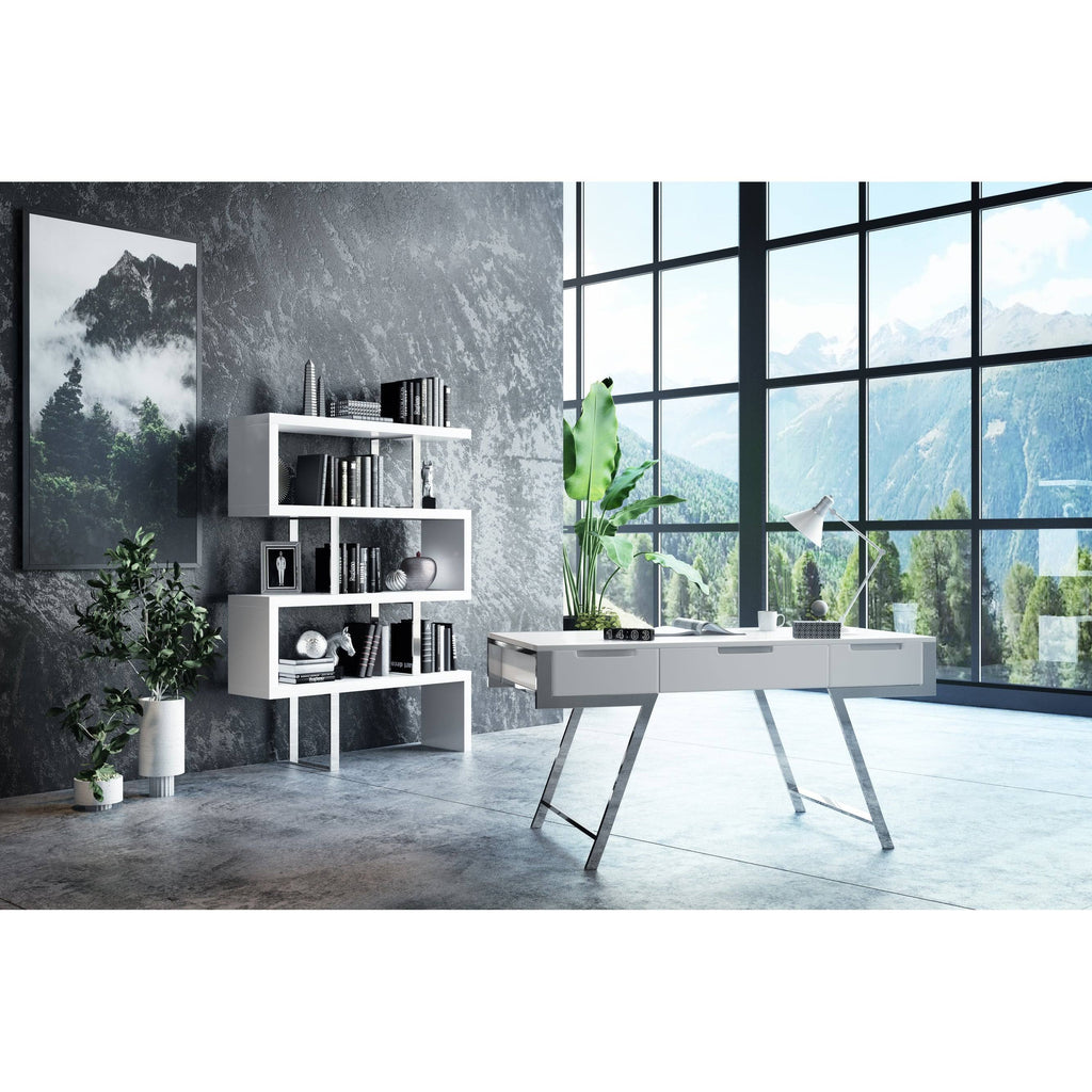White High Gloss Bookcase I74569