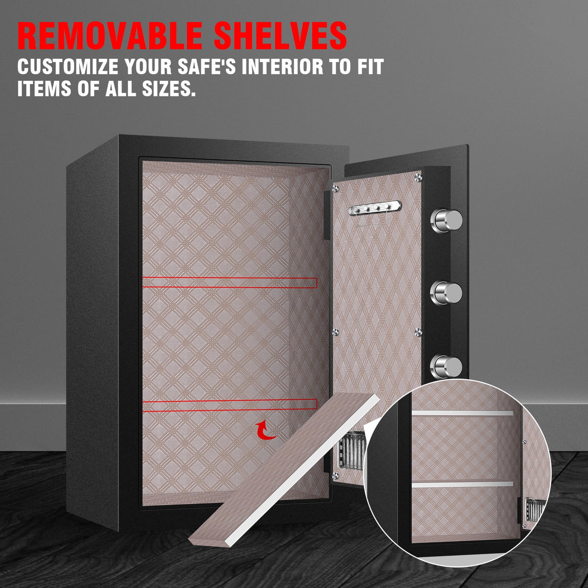 Fireproof Security Safe Box with Keys & Pass Code X251588