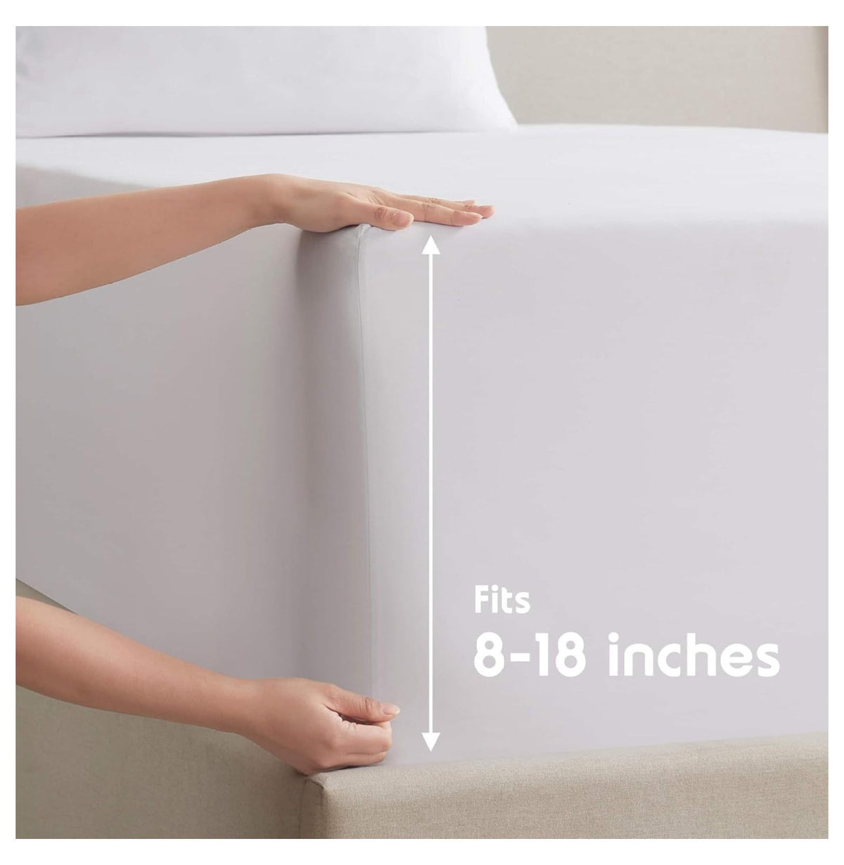 White Twin Sheets Set 3 Piece Deep Pocket P609