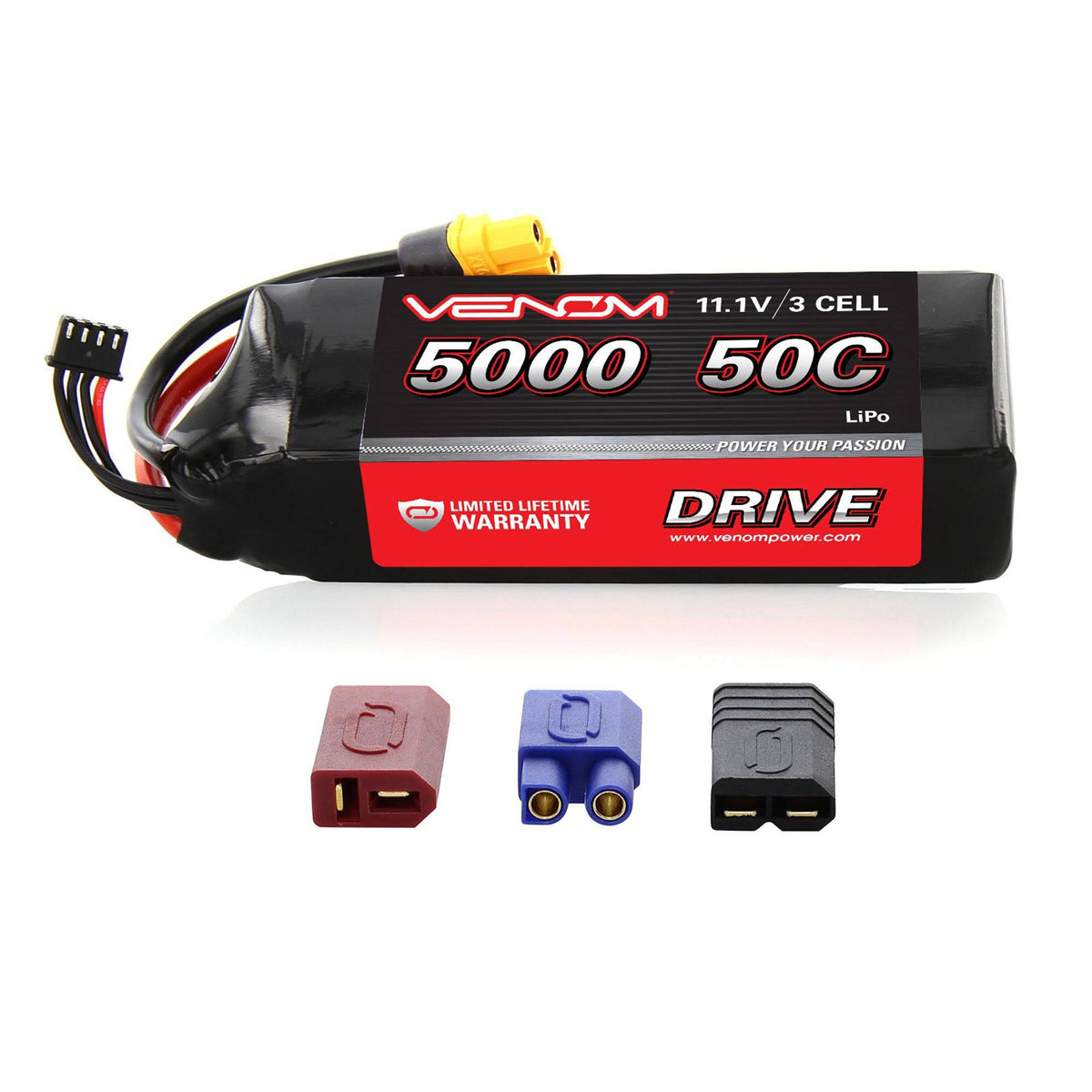 11.1V 5000mAh 50C 3S LiPo Battery with Uni Plug J70456