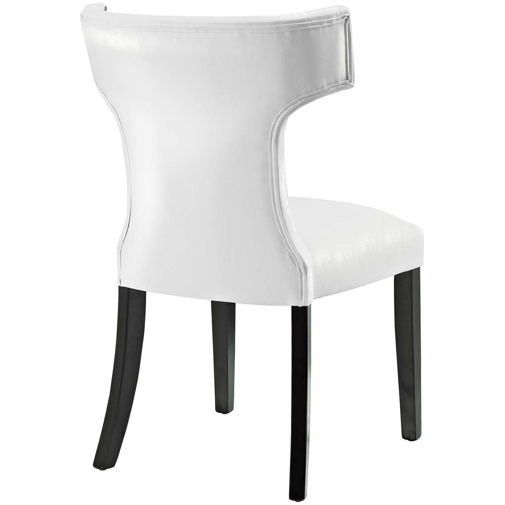 Black Vinyl Dining Chair U485788