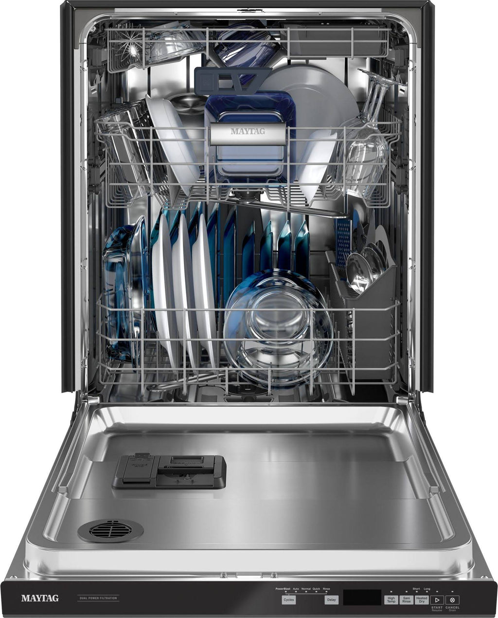 Black Top Control Dishwasher with Third Level Rack I615