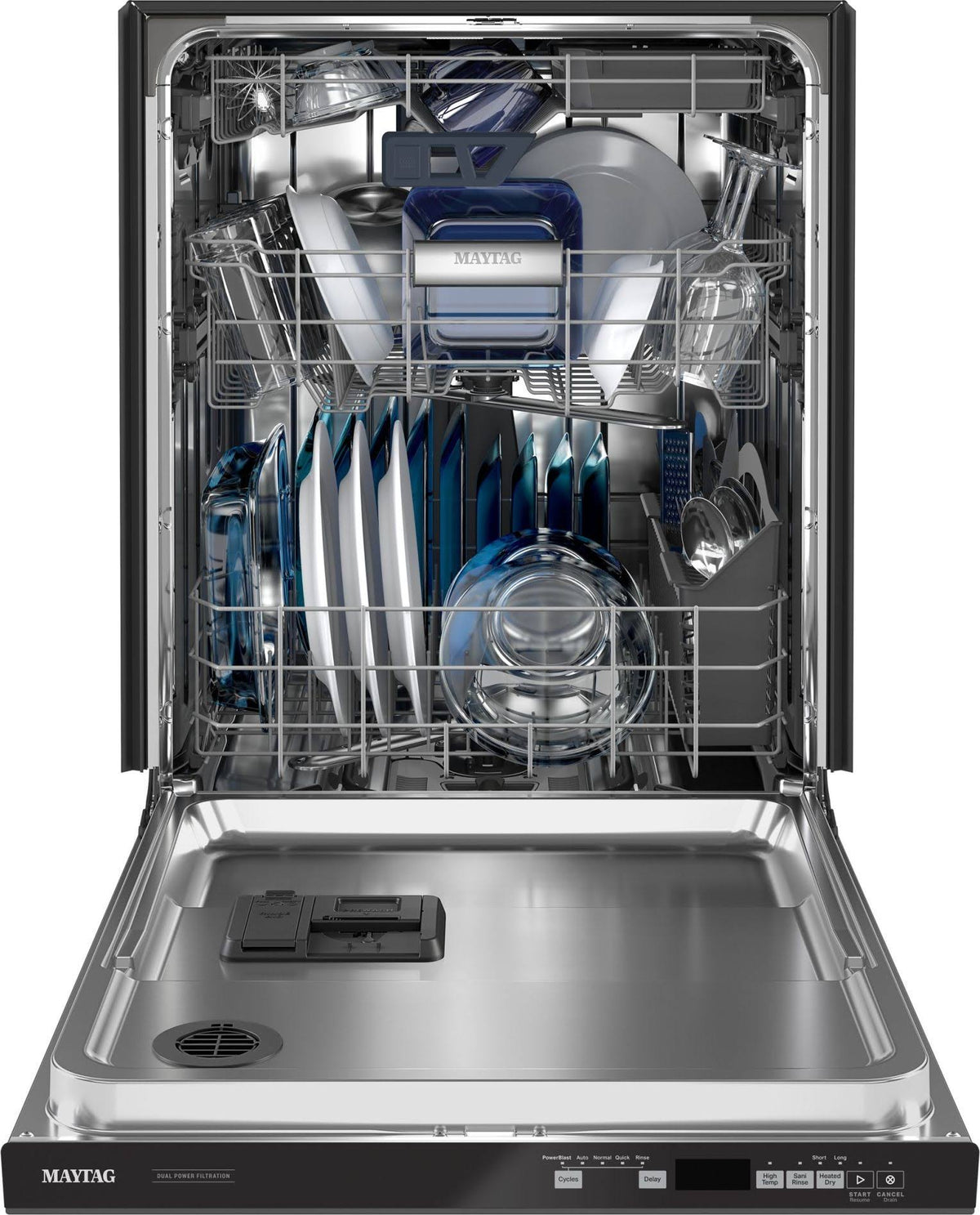 Black Top Control Dishwasher with Third Level Rack I615