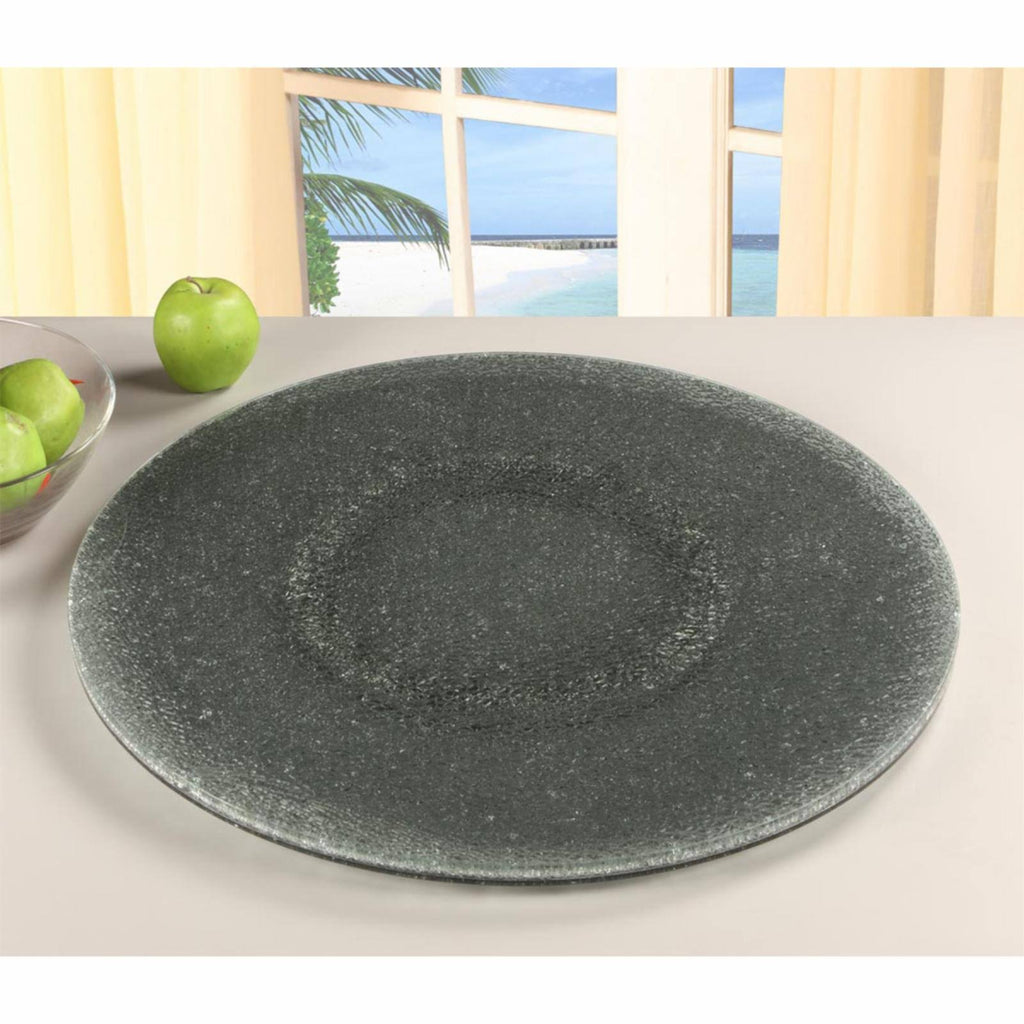 Gray Sandwich Glass Lazy Susan F6631