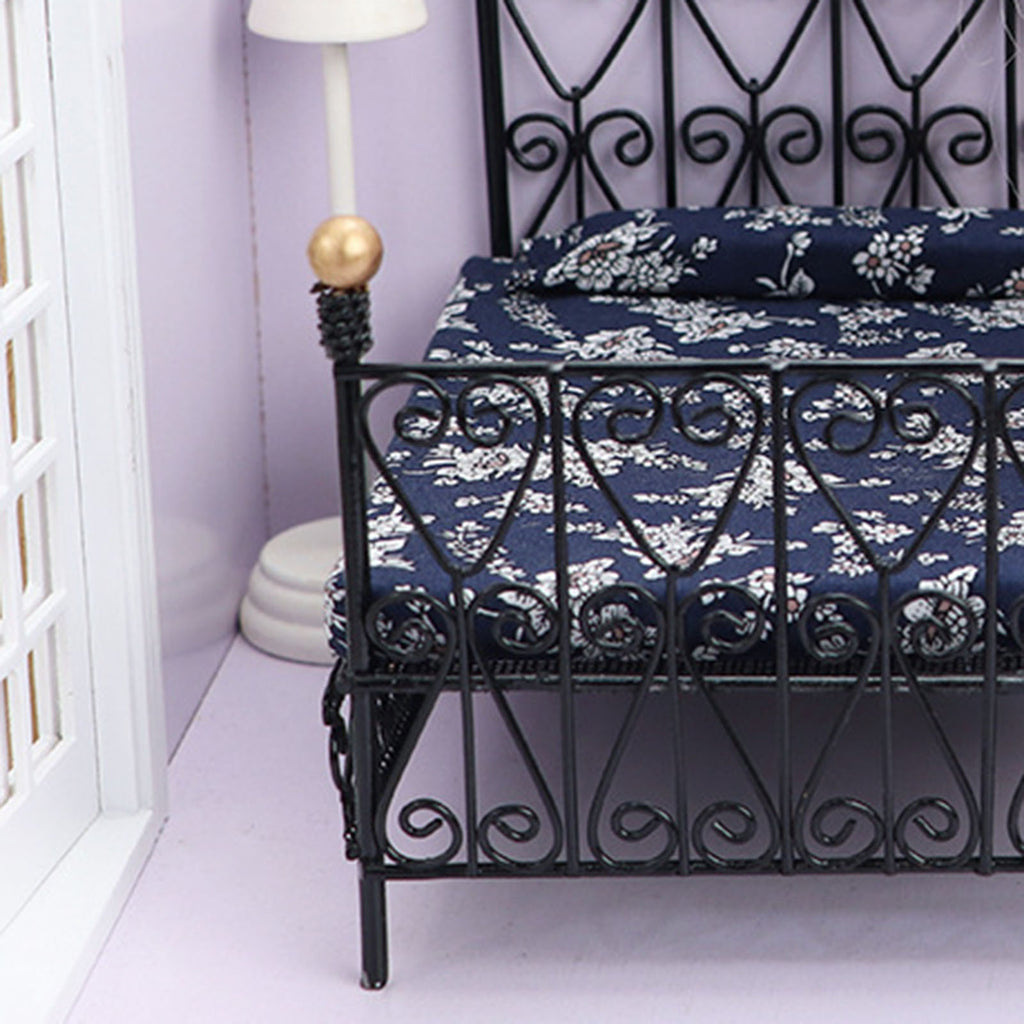 Metal Dollhouse Double Bed T6425
