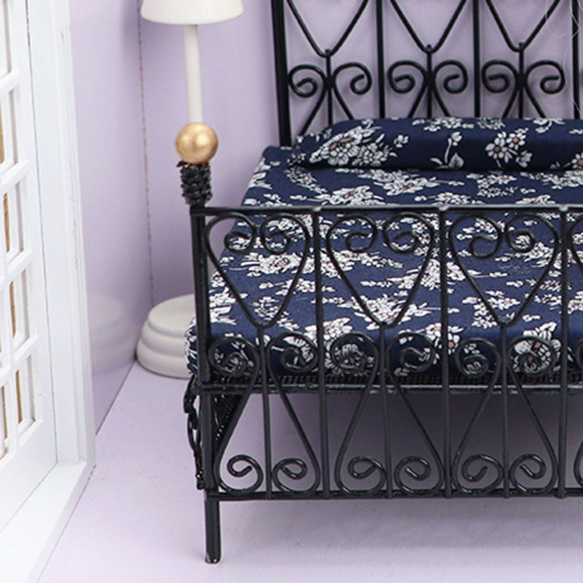 Metal Dollhouse Double Bed T6425