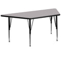 Grey Trapezoid Thermal Laminate Activity Table X62073