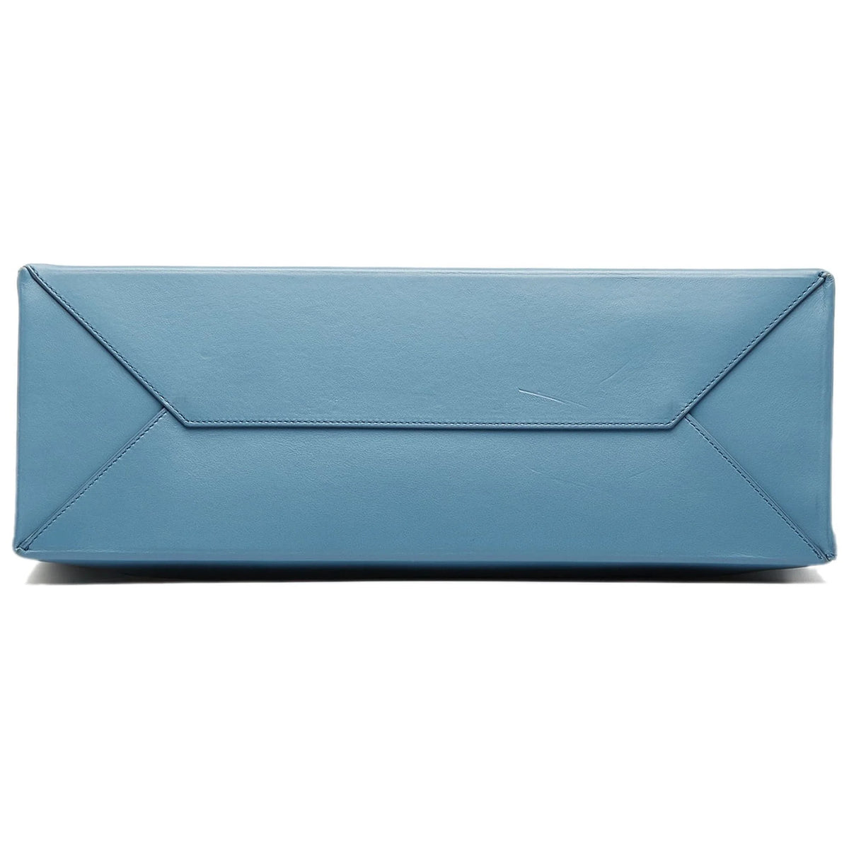Blue Calf Leather Tote Bag O37321