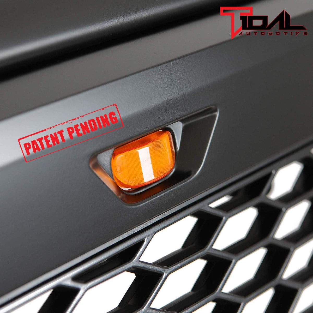 Matte Black ABS Upper Grille with LED Front Grille K8257