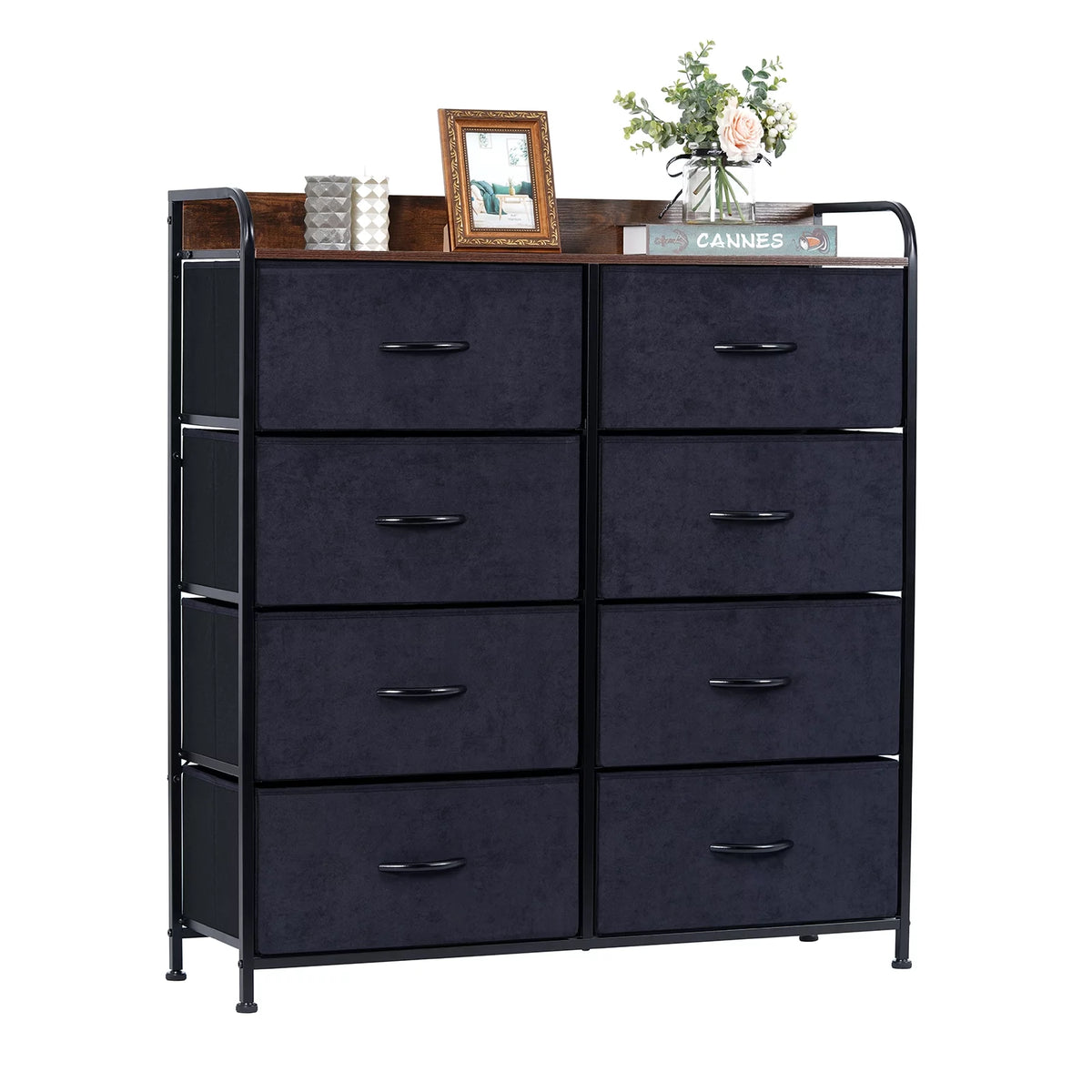 8 Drawer Dresser with Rustic Finish S716