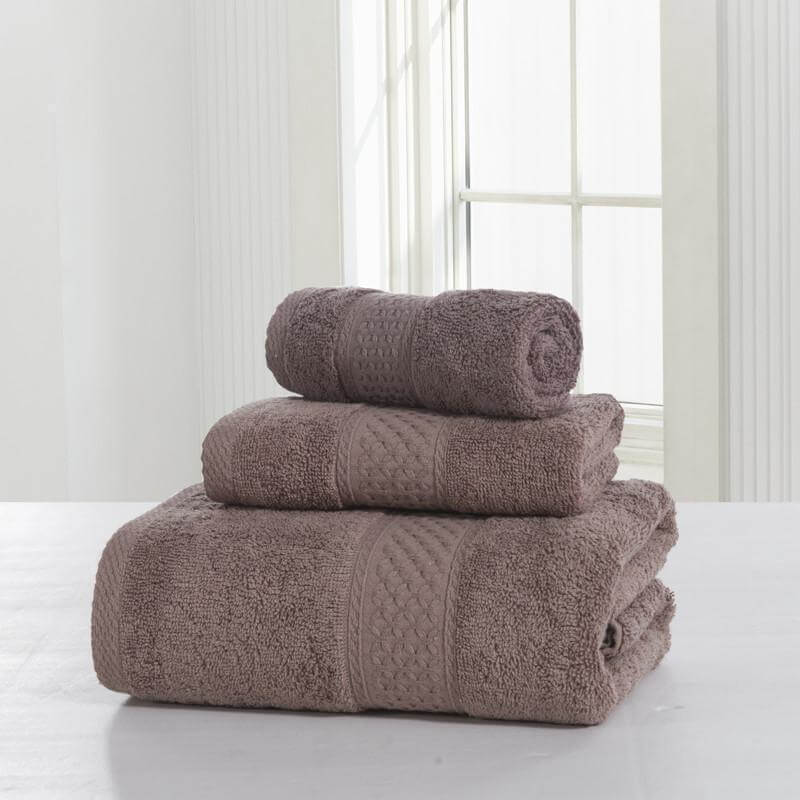 3-Piece 100% Cotton Bath Towel Set L525833