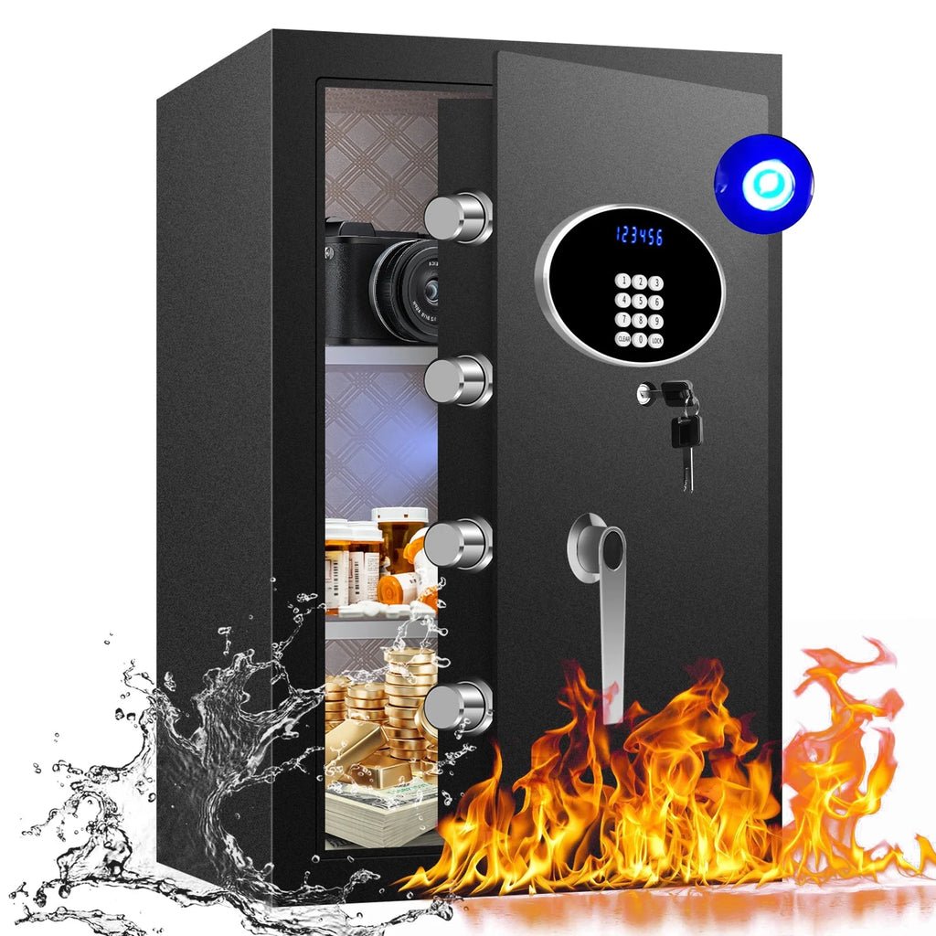 Fireproof Security Safe Box with Keys & Pass Code X251588
