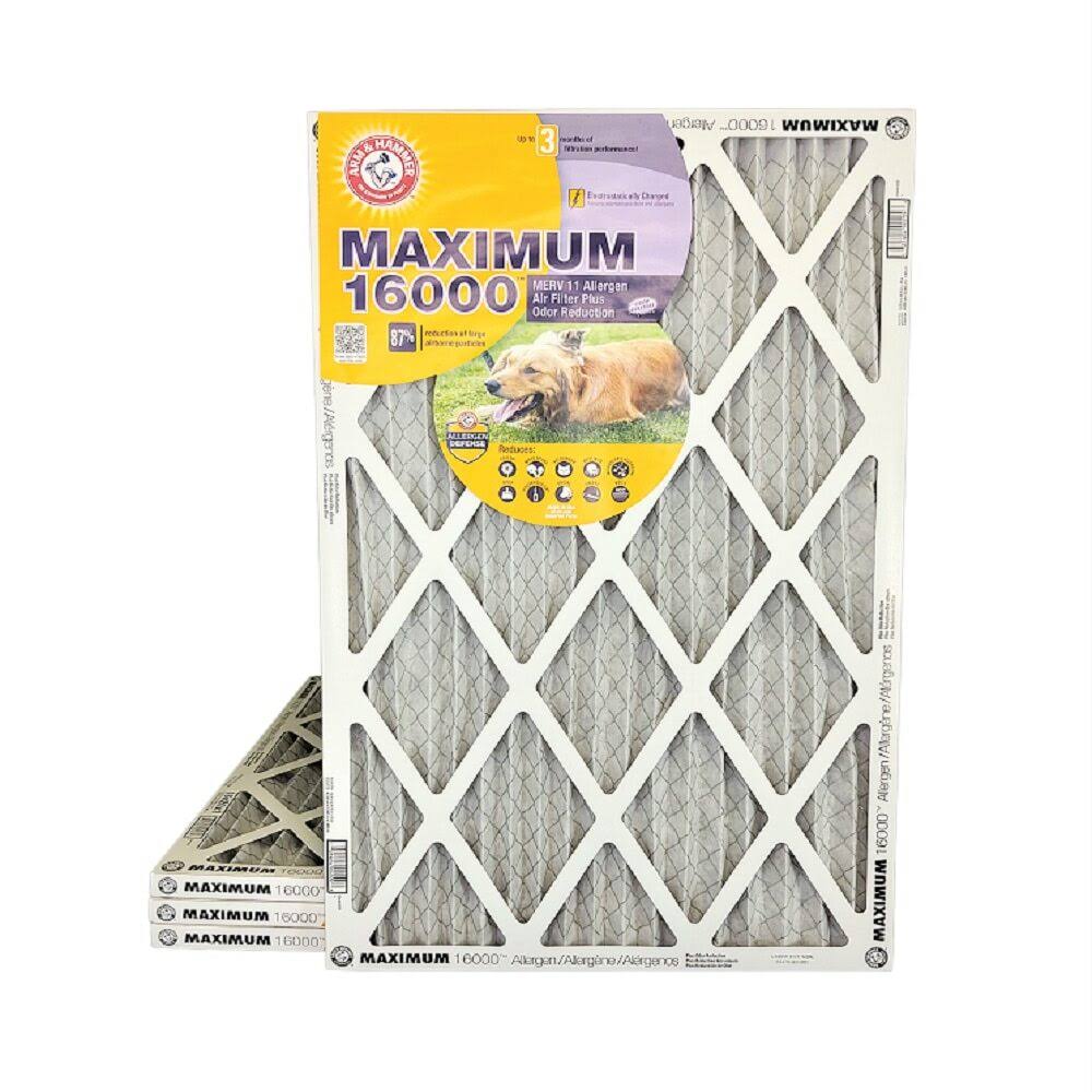 4 Pack MERV 11 Air Filter with Carbon L5560