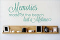 Teal Beach Wall Decal - 13 Inch x 29 Inch G2759