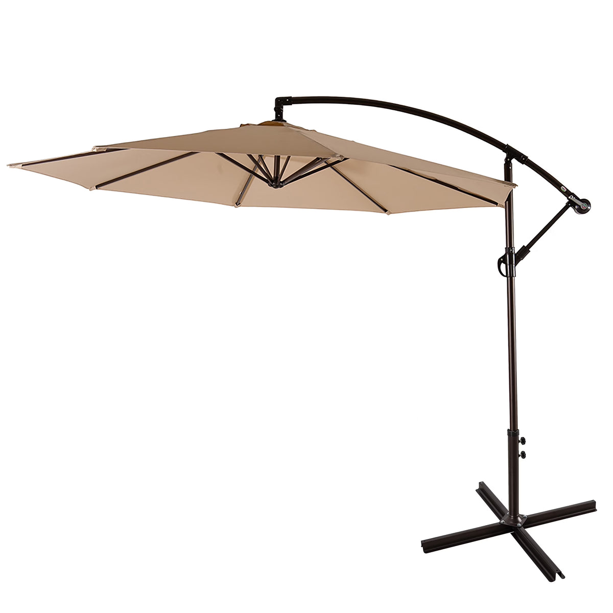 Beige 10 Ft Cantilever Offset Umbrella D281799