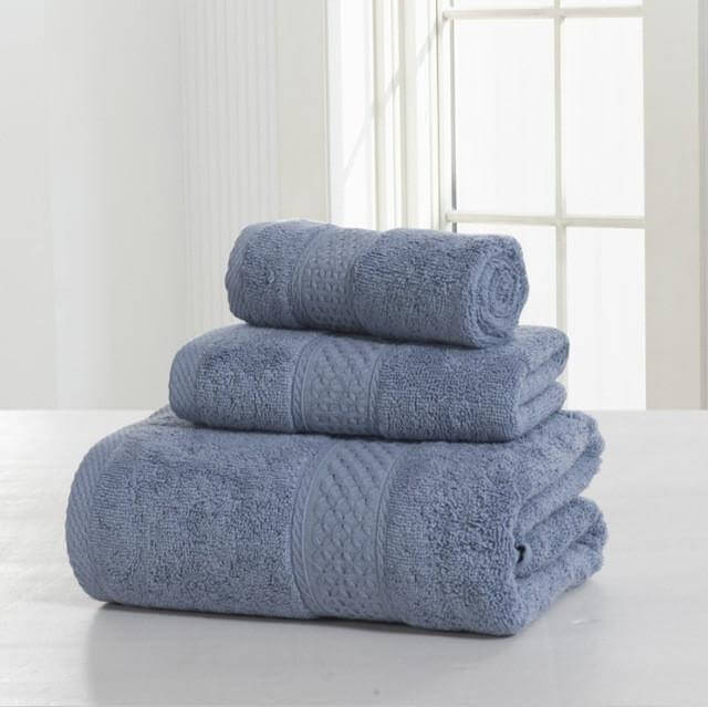 3-Piece 100% Cotton Bath Towel Set L525833