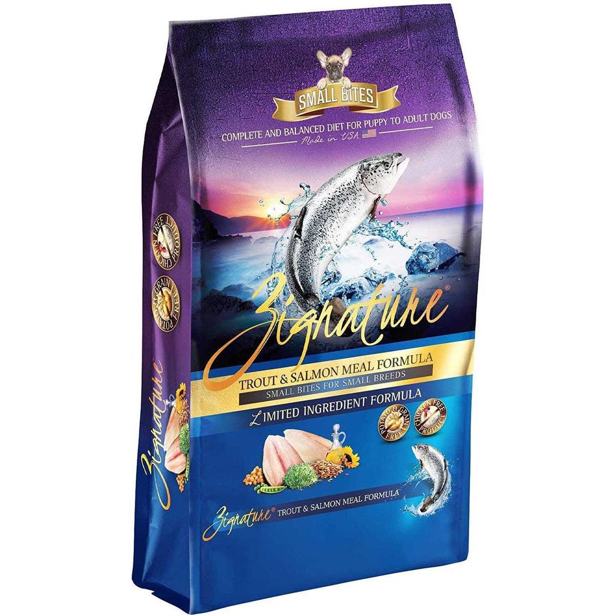 Dry Dog Food Trout & Salmon Formula Small Bites Y2742