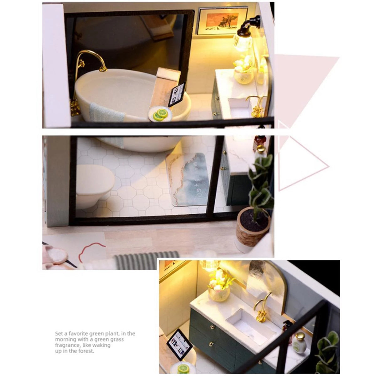 Building Toys with Furniture Accessories DIY Doll House C501