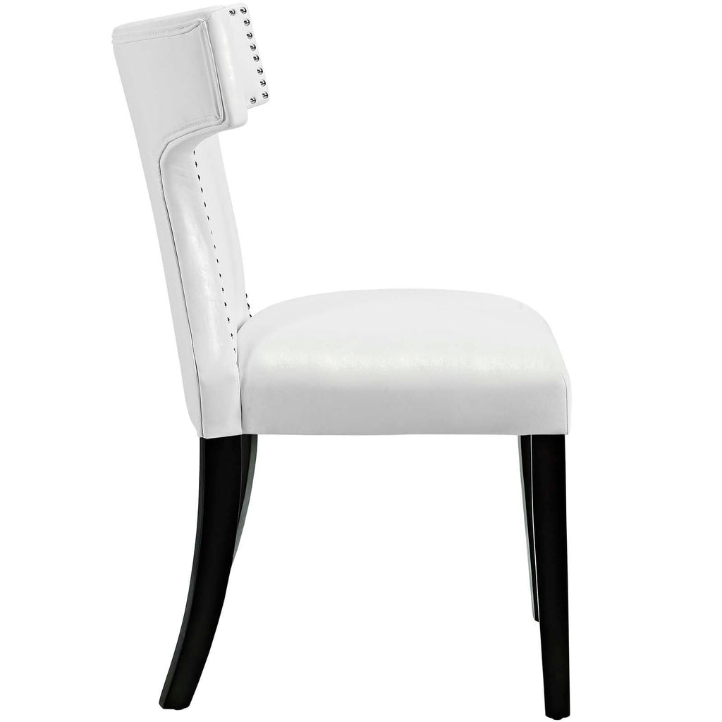 Black Vinyl Dining Chair U485788