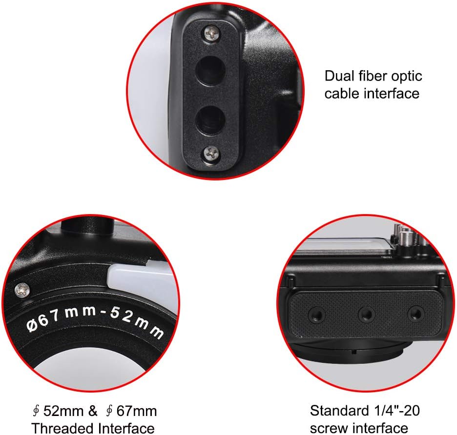Black Aluminum Underwater Housing for Olympus TG-6 H987
