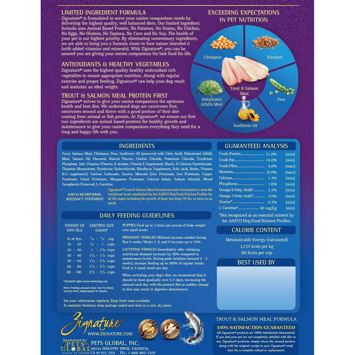 Dry Dog Food Trout & Salmon Formula Small Bites Y2742